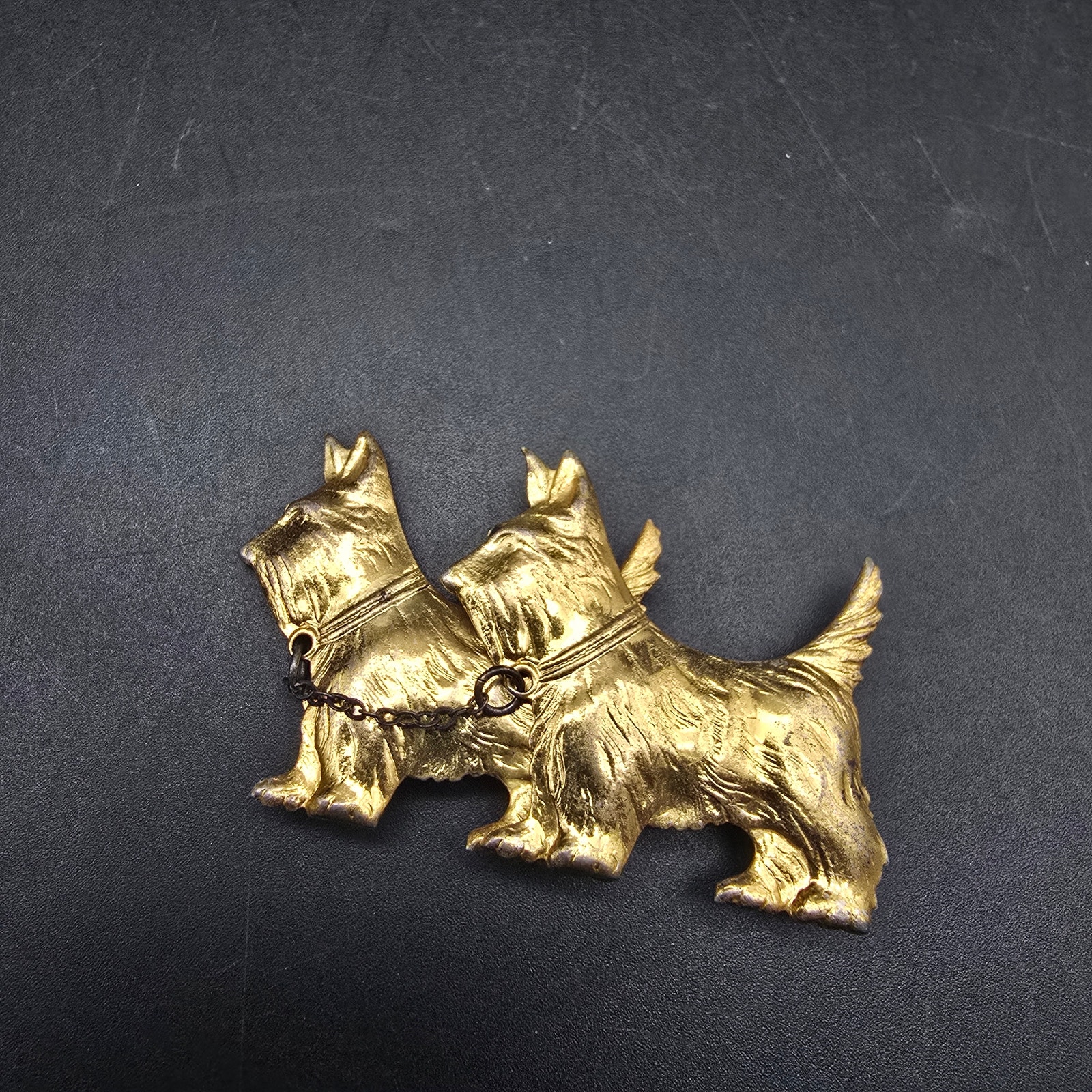 Vintage Sterling Silver Scottie Dog Brooch Scottish Terrier 30$